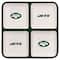 The Memory Company NFL 4 Section Square Ceramic Tray